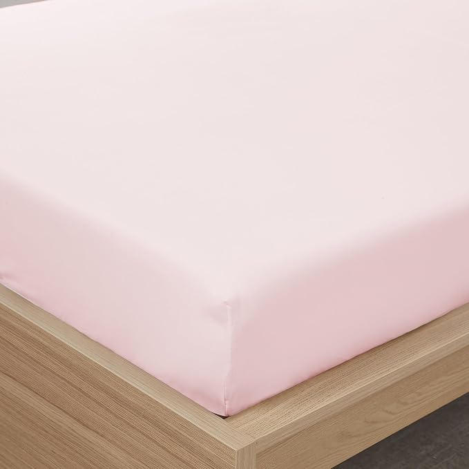 Twin Fitted Sheet Only with Full Elastic & Built in Corner Sheet Straps to - Image 4