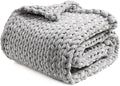 YnM Velvet Weighted Blanket, Handmade Chunky Knitted Design, Soft and Cozy by YNM
