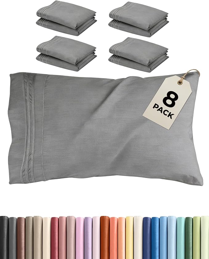 King Pillow Cases Set of 8 by CGKUnlimited