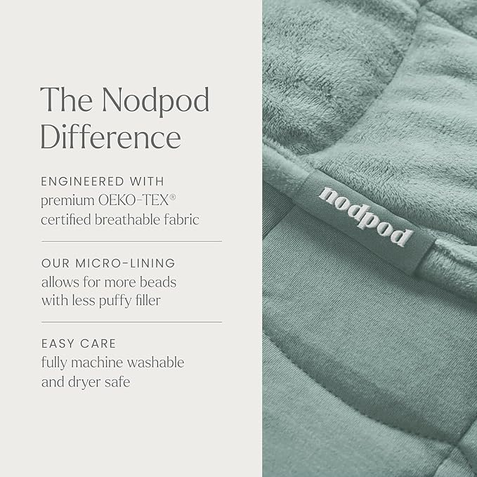 nodpod Body 6.5lb Patented Compact Weighted Blanket I Perfect - Image 6
