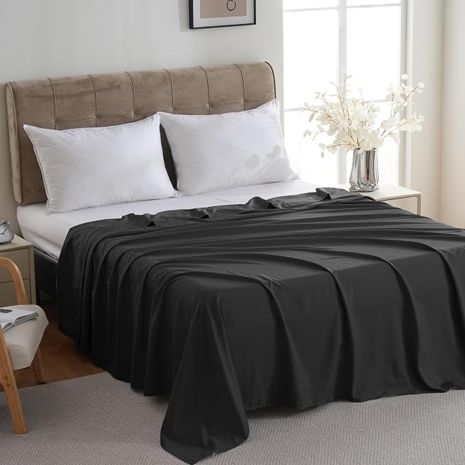 ZPECC Bulk Flat Sheets Only Full Size 6 Pack, Easy Sort Top Bed Sheet by - Image 2