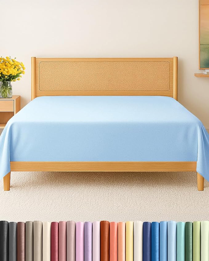 Twin XL Size Flat Sheet by CGKUnlimited