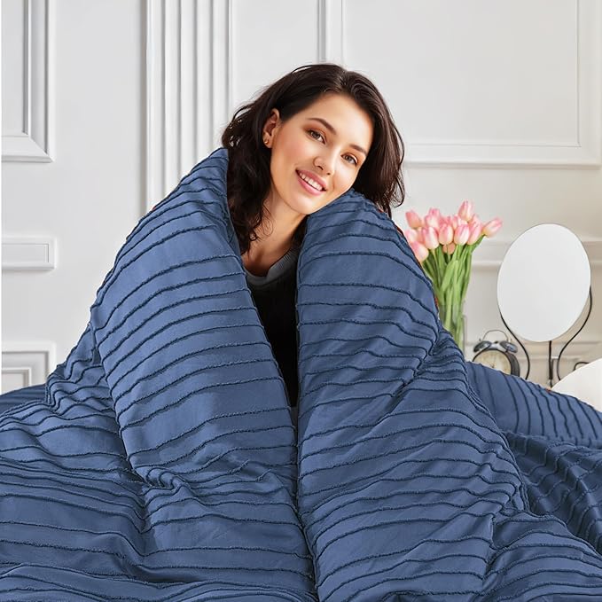 NEXHOME PRO Duvet Cover King, 3 Pieces Boho Tufted Duvet Cover Set, Soft and - Image 4