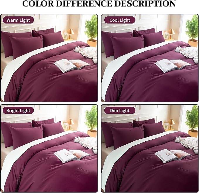 NEXHOME PRO 100% Washed Cotton Duvet Cover Twin Size, Ogranic Natural Linen - Image 3