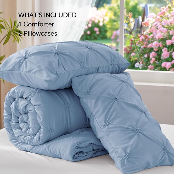 BEDELITE Cornflower Blue Queen Comforter Set - Image 7