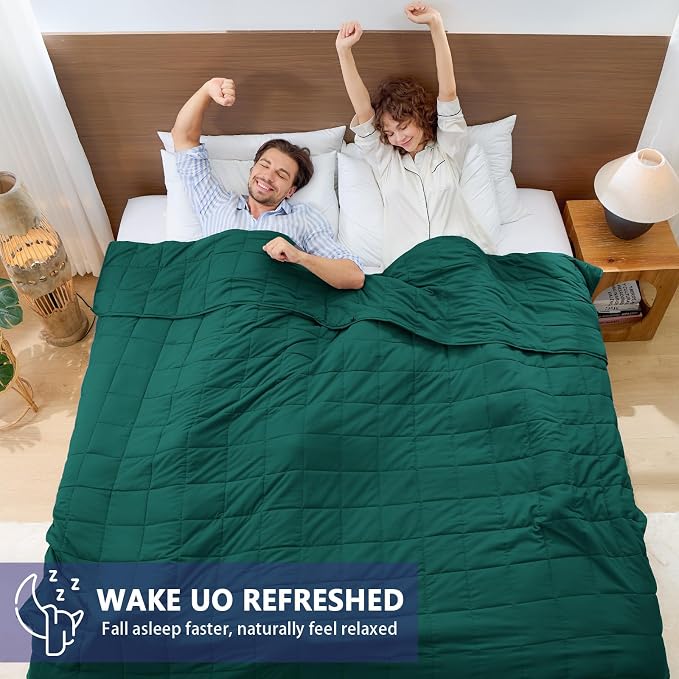 King Size Weighted Blanket for Adults Cooling Heavy Blanket for Sleeping - Image 5