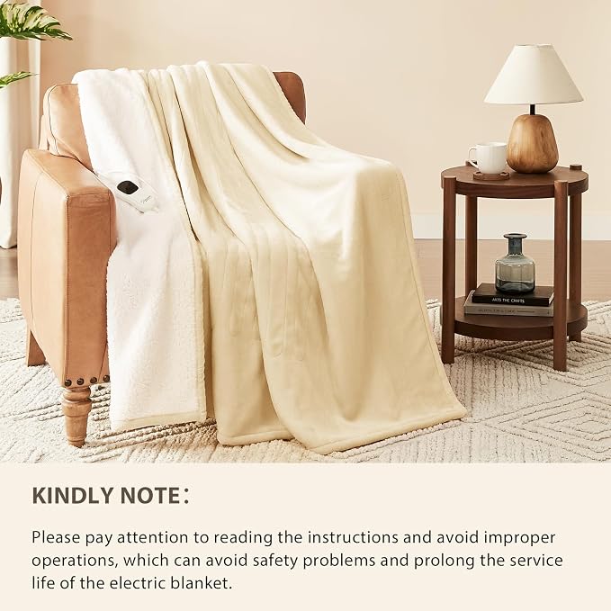 Homemate Electric Heated Blanket Twin Size - Image 6