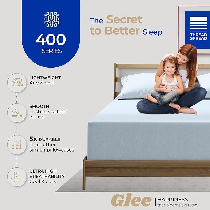 Thread Spread 100% Cotton King Size Pillow Cases Set of 2 - Image 2