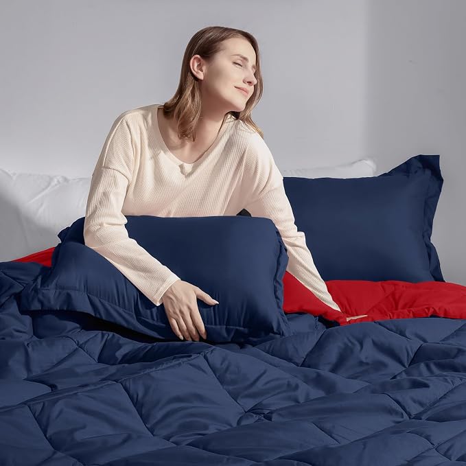 Basic Beyond California King Comforter Set, 1 Comforter 104"x96" and 2 Pillow - Image 7