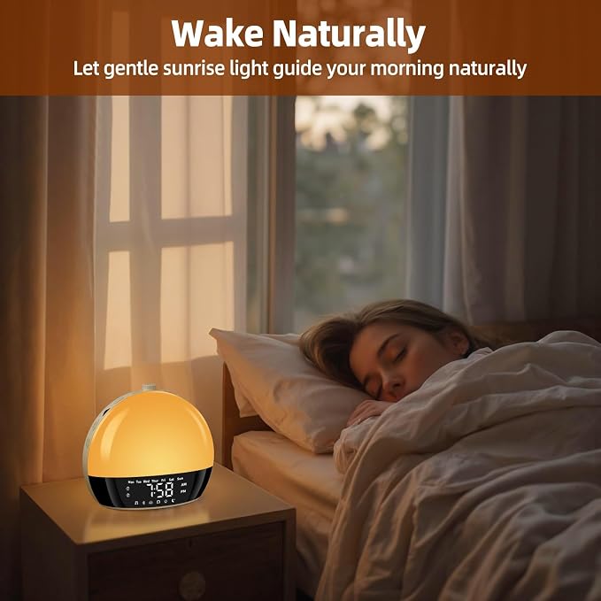 Sunrise Alarm Clock for Heavy Sleepers & Kids, Wake Up Light - Image 4