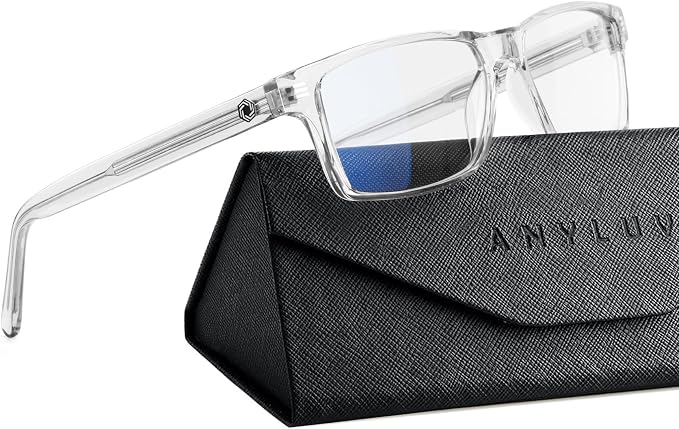 ANYLUV Blue Light Glasses Men Woman, Eye Strain Relief Eye Protection by ANYLUV