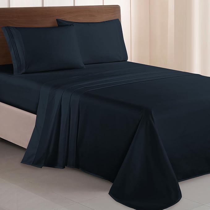 Elegant Comfort 1500 Premier Hotel Quality 4-Piece Bed Sheet Sets, Deep Pockets by ELEGANTCOMFORT