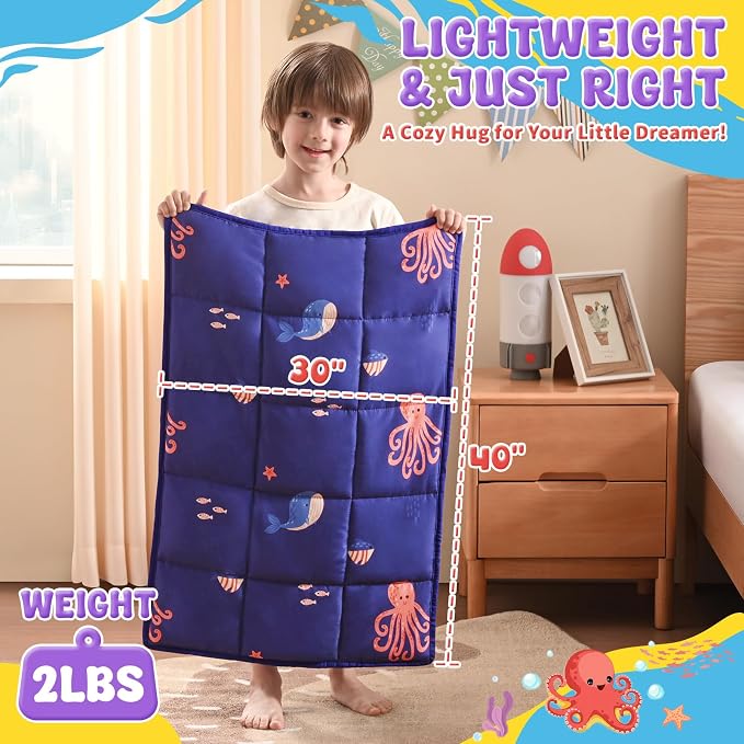 anfie Weighted Lap Pad 2 Pounds, Weighted Blanket Cooling Blanket - Image 4