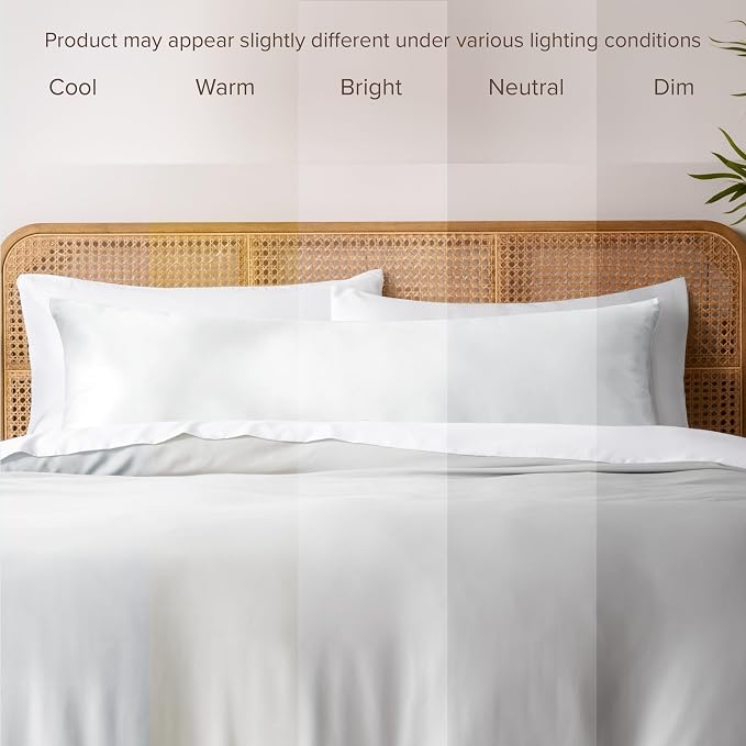 Bare Home 100% Rayon Made from Bamboo Luxury Body Size Cooling Pillowcase - Image 7