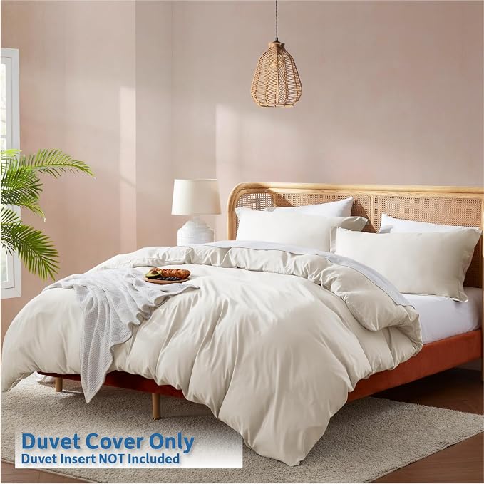 Nestl Off White California King Duvet Cover Sets - Image 2