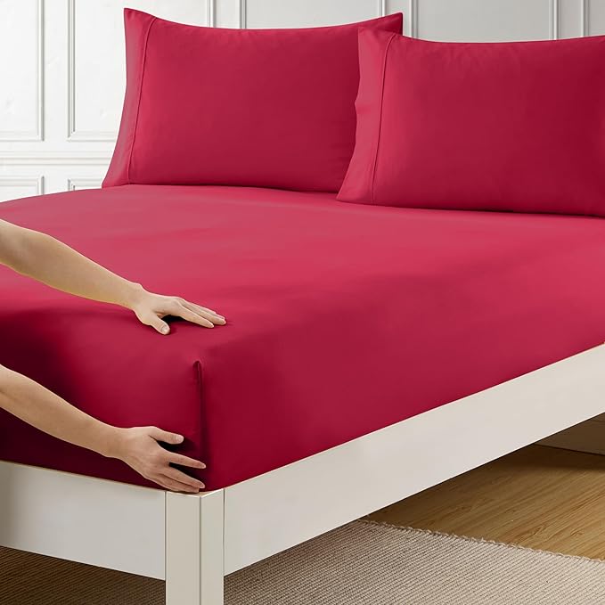 King Size Fitted Sheet Only by SweetHomeCollection