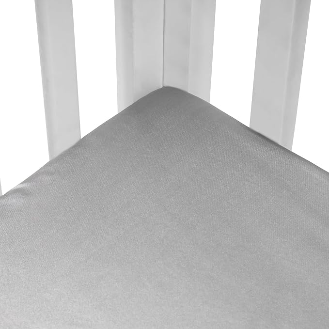 GUNTAIL 2 Pack Silk Crib Sheets - Image 7