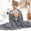 Weighted Blanket Kids 10lbs, Twin Size Cooling Heavy Throw Blanket by BETU