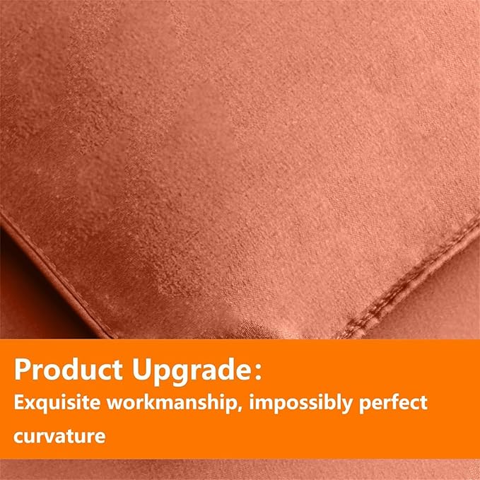TAIMIT Burnt Orange Full Size Comforter Set - Image 5