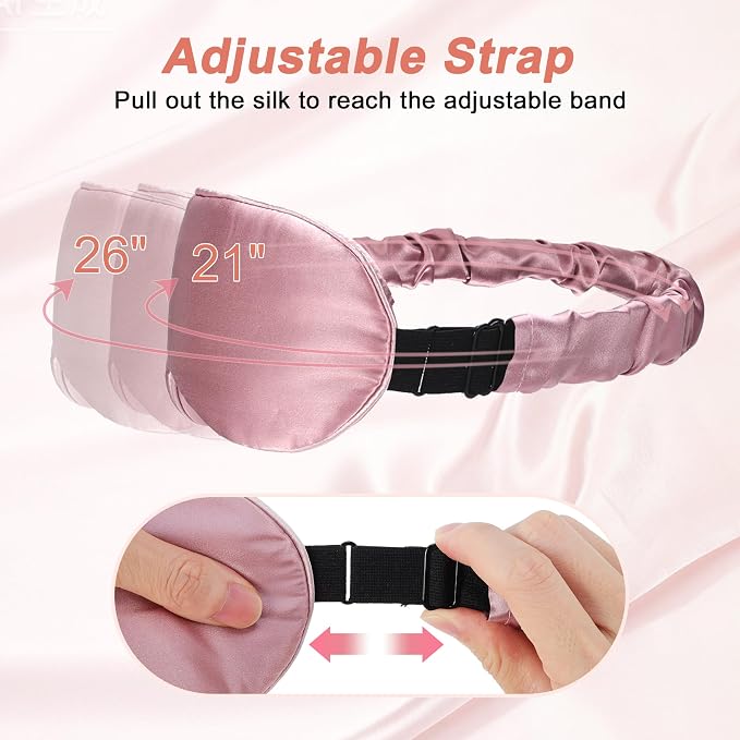 VOCOSTE 22 Momme Pure Silk Sleep Mask - Image 5