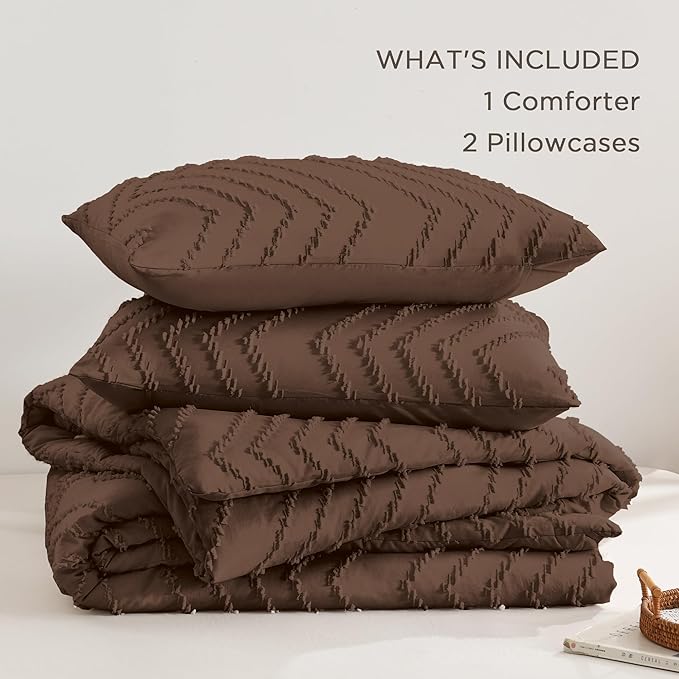 Andency Brown Twin/Twin XL Comforter Set, Twin Bed Comforter - Image 6