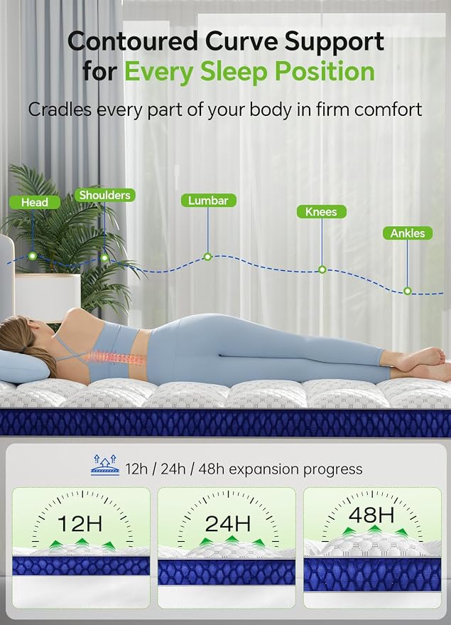 BEDELITE King Mattress Topper 3 Inch Thick Mattress Pad, Plush Pillow Top Bed - Image 5