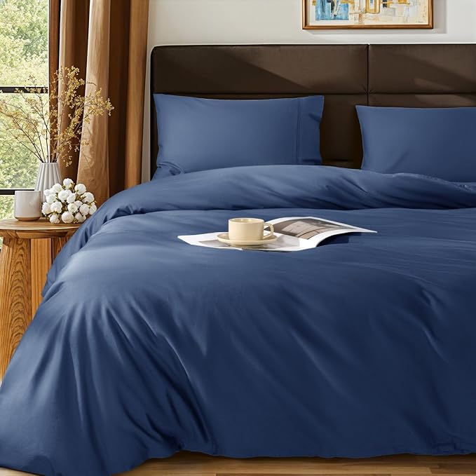 SONORO KATE 100% Egyptian Cotton Duvet Cover King Size, 1000 Thread Count by SONOROKATE