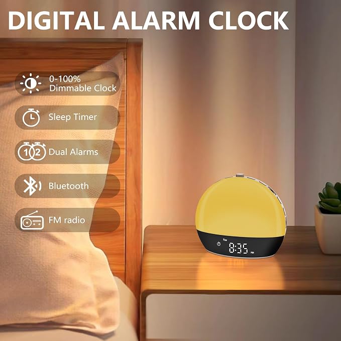 Sunrise Alarm Clock Sound Machine, Alarm Clocks - Image 3