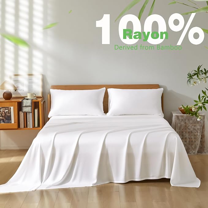 Homiest Cooling Pillow Cases King Size Set of 2, 100% Rayon Derived from Bamboo - Image 3