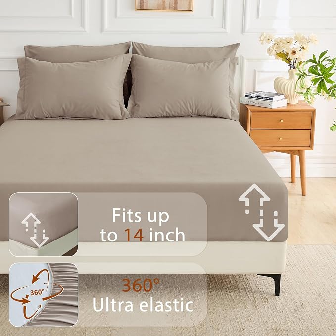 MUXHOMO 7 Pieces Full Comforter Set, Soft Bed in a Bag Full Size, All Season - Image 6