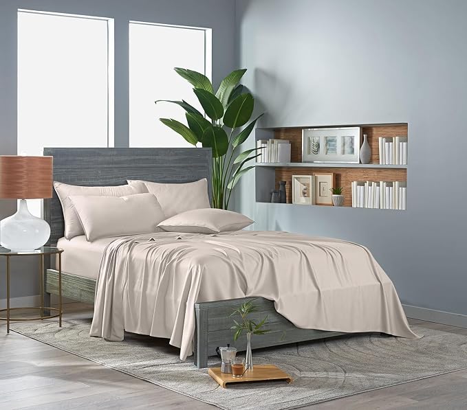 Pure Bamboo Split King Sheets, Genuine 100% Organic Viscose Derived from Bamboo - Image 3
