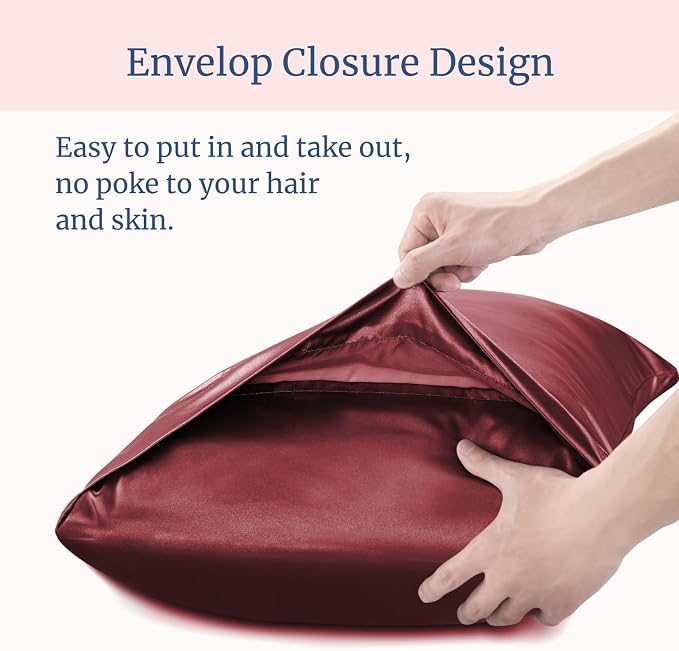 BEDELITE Satin Pillowcase for Hair and Skin, Super Soft and Cooling Similar to - Image 6