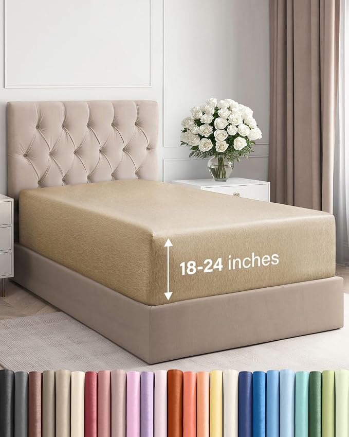 Extra Deep Twin Fitted Sheet by CGKUnlimited