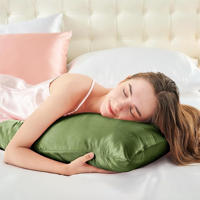 BEDELITE Satin Body Pillow Cover, Super Soft and Cooling Body Pillow Pillowcase - Image 5