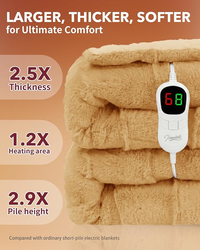Homemate Electric Heated Throw Blanket - Image 3