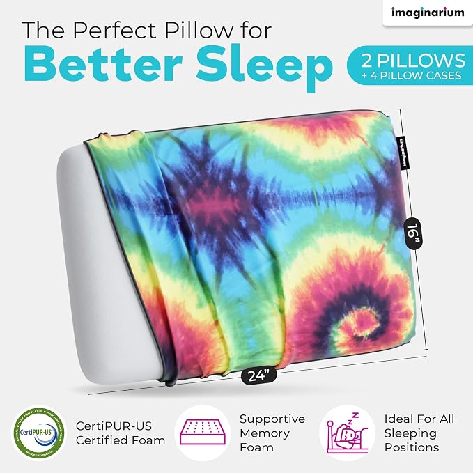 Imaginarium 2 Pack Memory Foam Pillows - Image 2