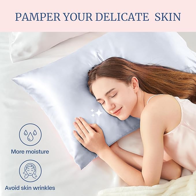 BEDELITE Satin Pillowcase for Hair and Skin, Super Soft and Cooling Similar to - Image 3