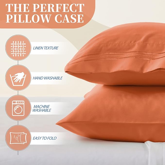 Vonty 2 Pack Queen Pillow Cases - Image 2