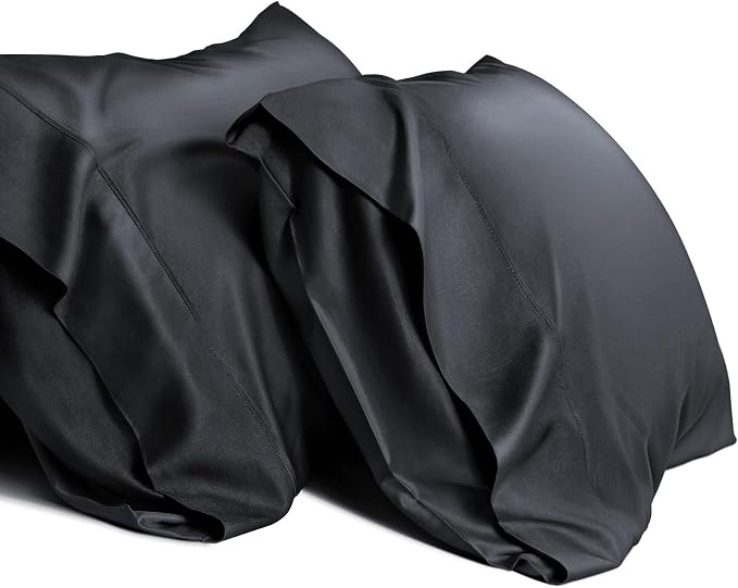 WishSmile Cooling King Pillowcases Set of 2 Breathable Cool Silky Soft Rayon by WishSmile