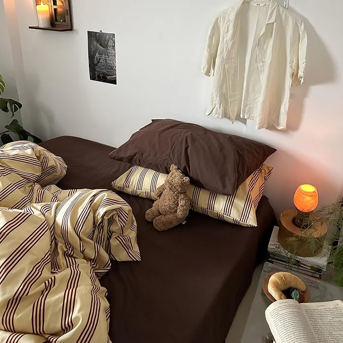 mixinni Retro Striped Duvet Cover Set Full - Image 3