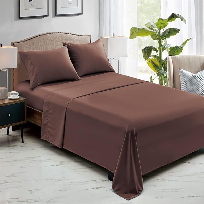 FreshCulture Twin Flat Sheets Only, Soft Microfiber Bedding Sheets - Image 6