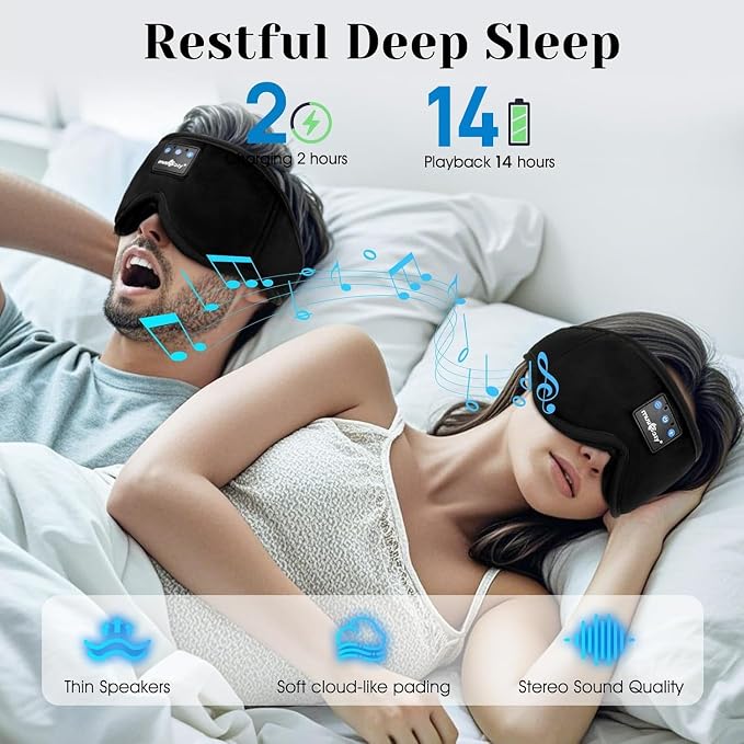 MUSICOZY Sleep Headphones, Wireless Music Earbuds Earphones - Image 5