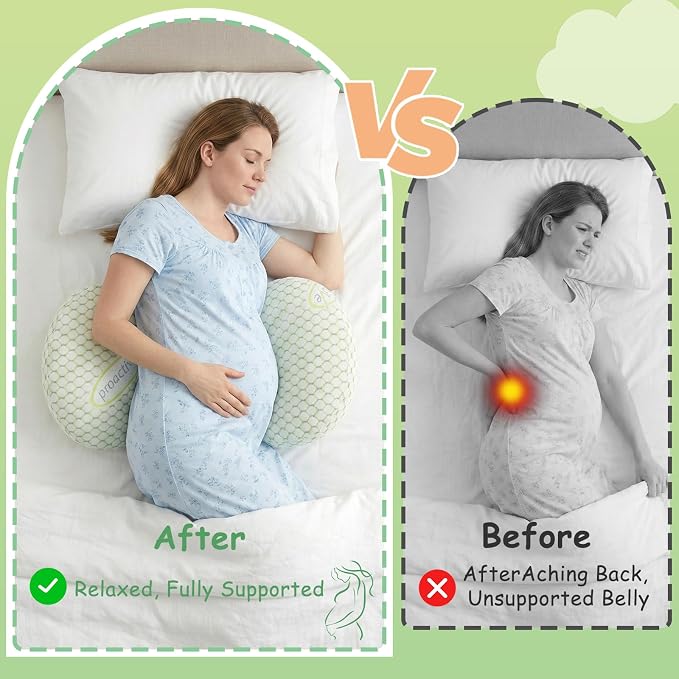 Pregnancy Pillows for Sleeping, Pregnancy Wedge Pillow for Side Sleeping - Image 4