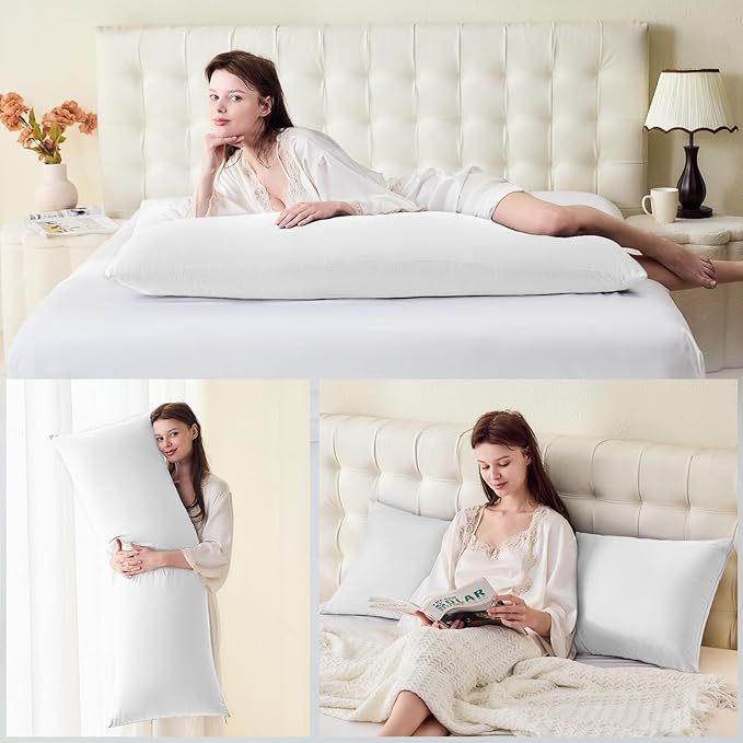 DOWNSTORIA Body Pillow Cover, Ultra Soft Microfiber Long Pillowcase, Envelope - Image 5