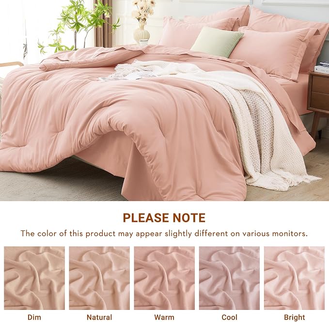 MUXHOMO 5 Pieces Twin XL Comforter Set, Soft Bed in a Bag Twin XL Size - Image 7