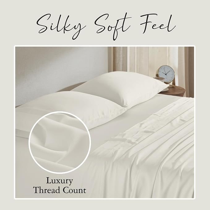 Karissa Mae Cooling Bamboo Viscose Queen Size Pillowcase Set | 100% FSC - Image 6