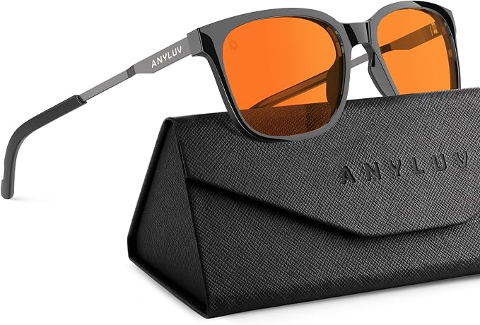ANYLUV Blue Light Glasses for Men, Lightweight Computer Gaming Glasses by ANYLUV