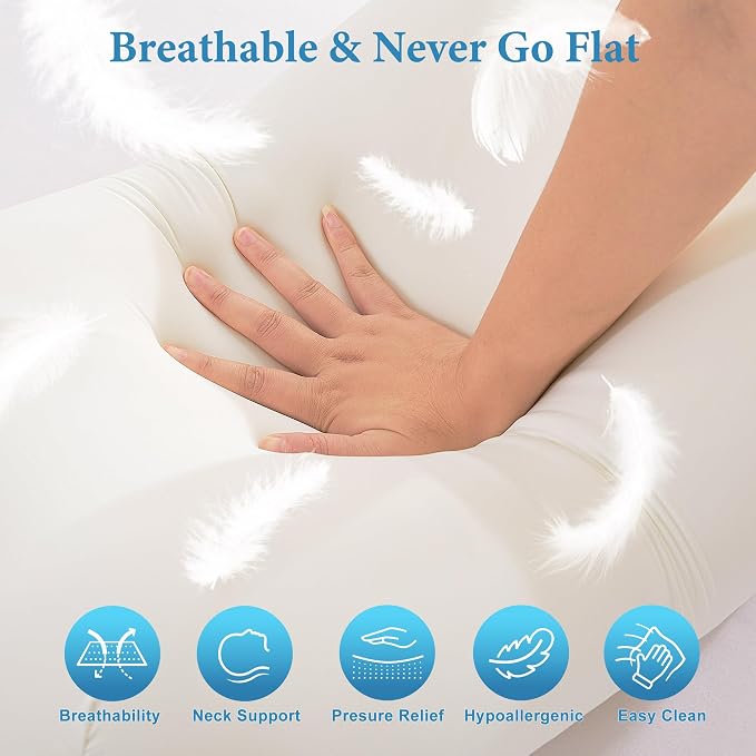 Cervical Neck Pillow for Pain Relief, Odorless Memory Foam Pillow - Image 5