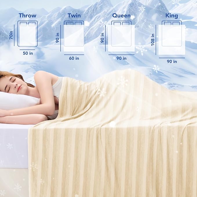 GOHERO Cooling Blanket Throw- 50"x60" Summer Cooling Throw Blanket - Image 7