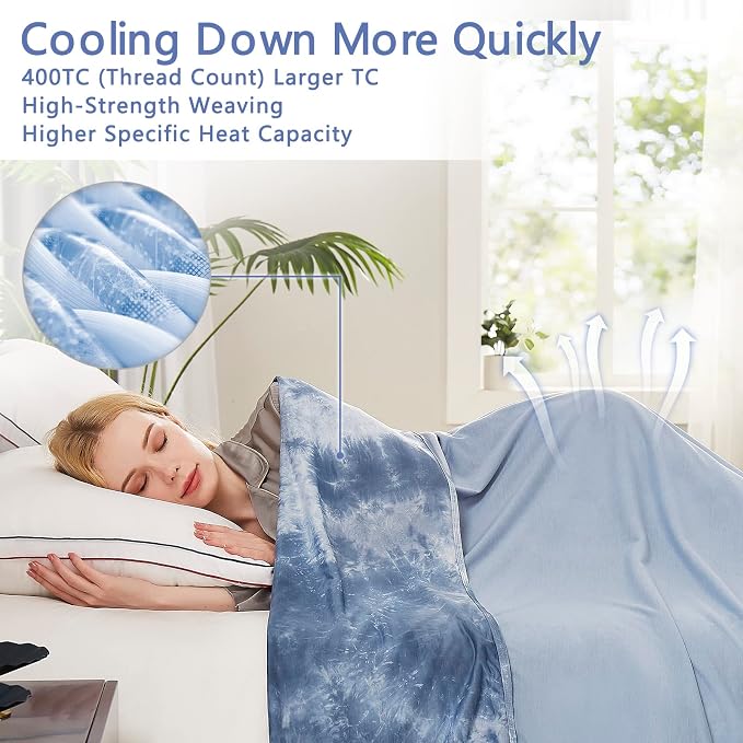 Topcee Cooling Blankets for Hot Sleepers, Arc-Chill Q-Max >0.5 Cool Fiber - Image 4